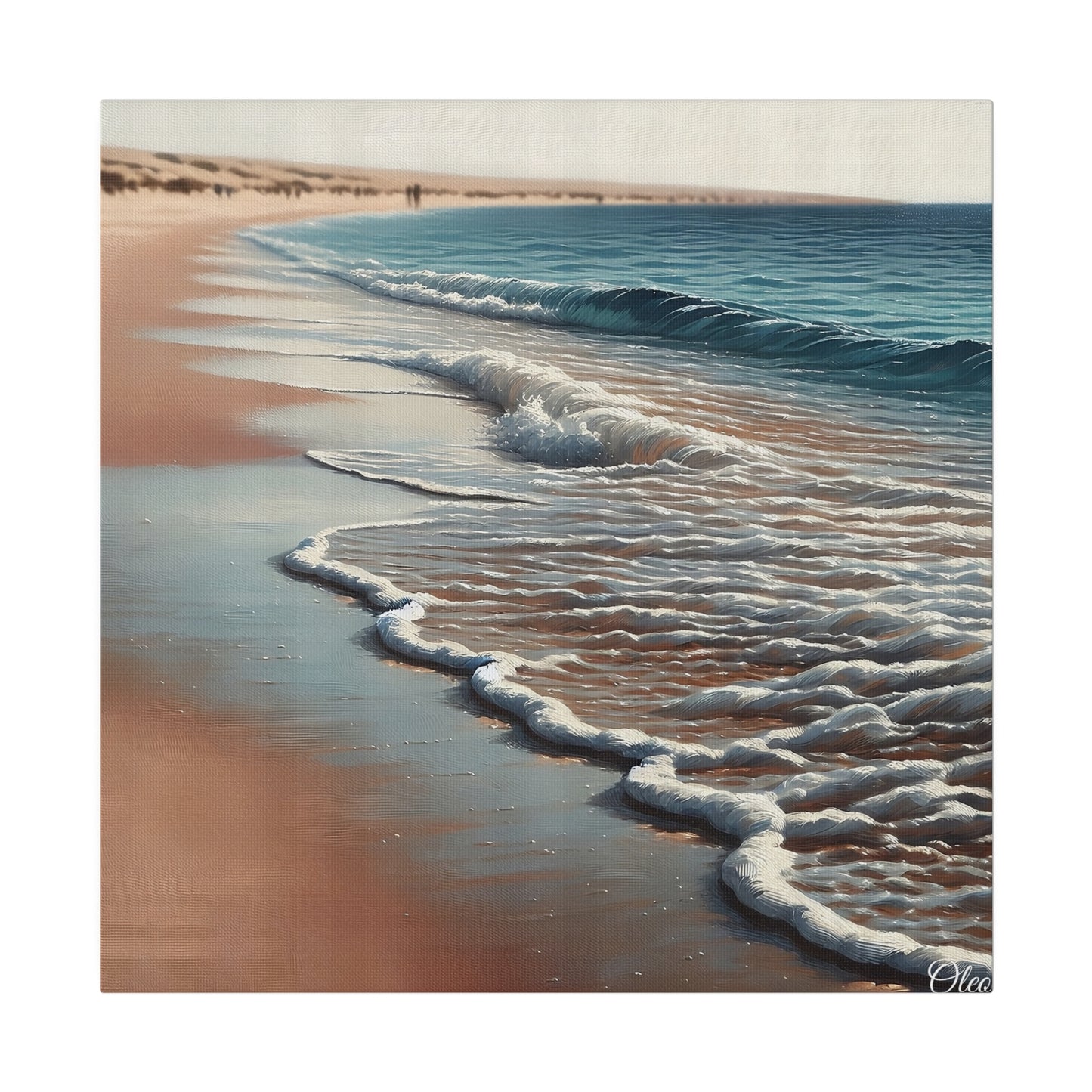 🌊 "Mountain Serenity" Beach Canvas Print 🏖️ - Tranquility Awaits