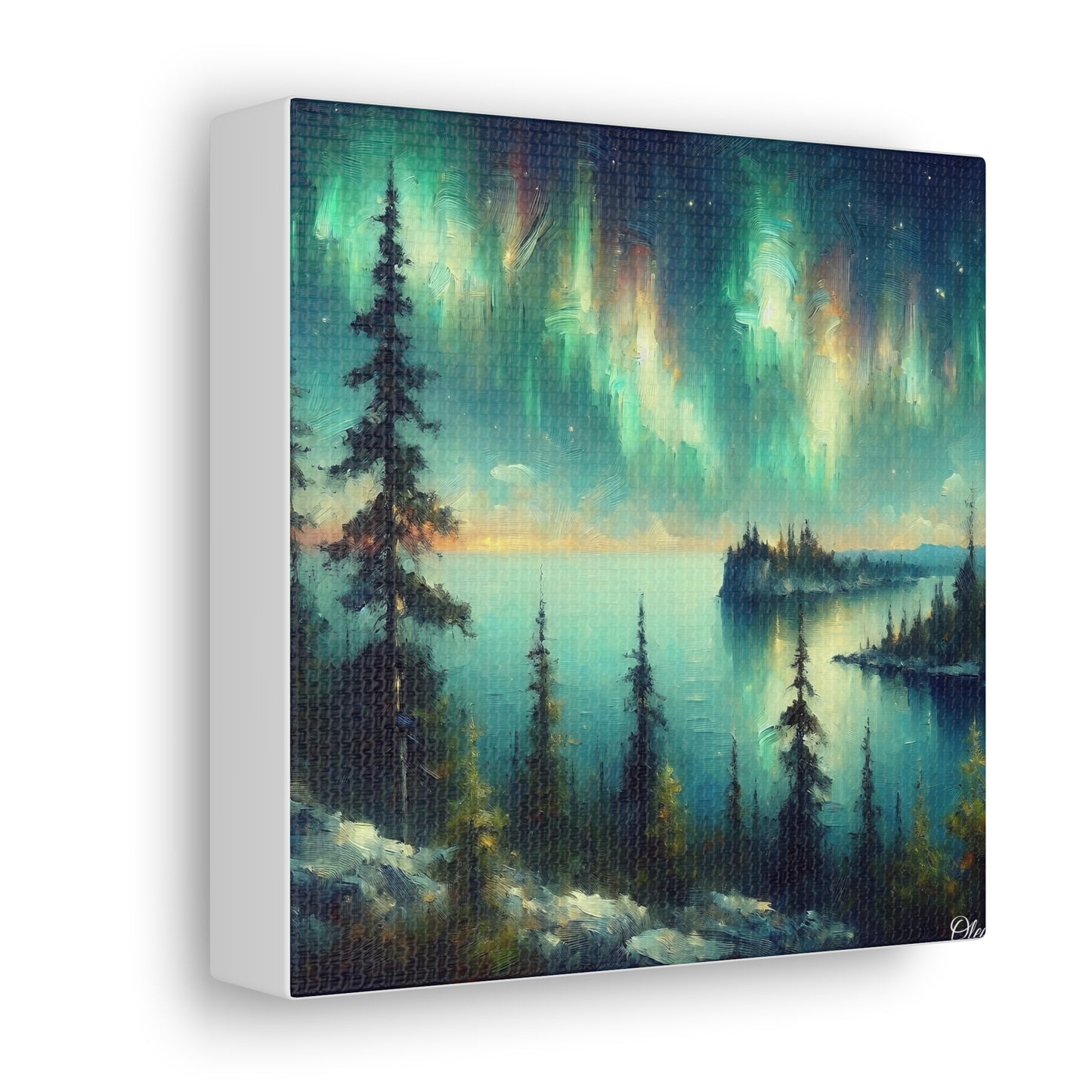 Northern Lights Majesty - Canvas Print - Witness the Wonder of Aurora Borealis