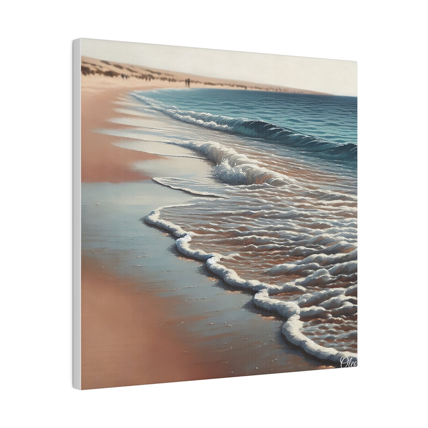 🌊 "Mountain Serenity" Beach Canvas Print 🏖️ - Tranquility Awaits