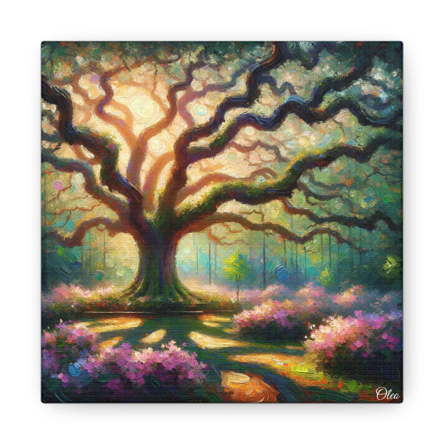 Whispers of the Oak Oil Painting Canvas Print
