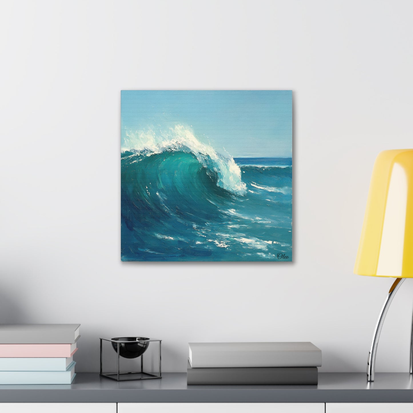 Stunning Ocean Wave Oil Painting Print
