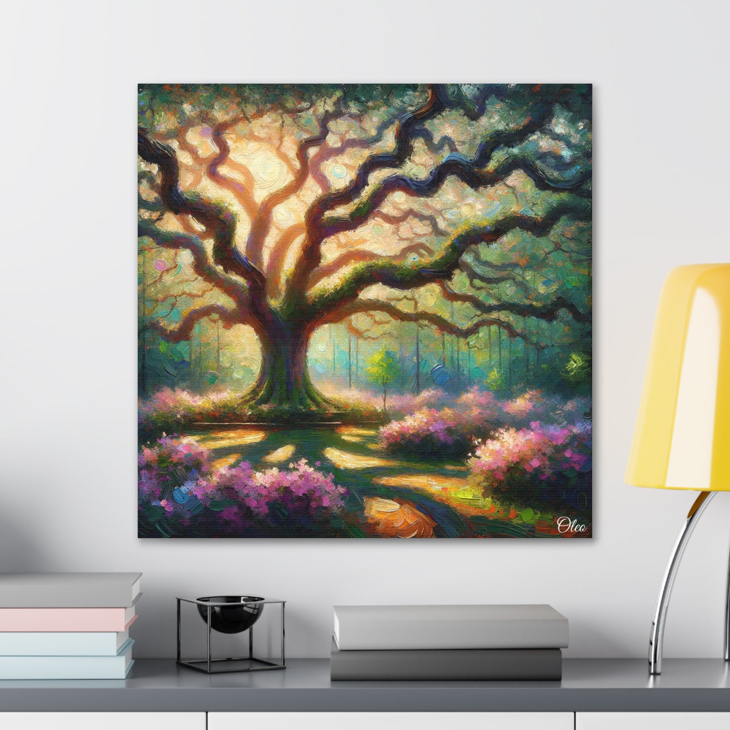 Whispers of the Oak Oil Painting Canvas Print