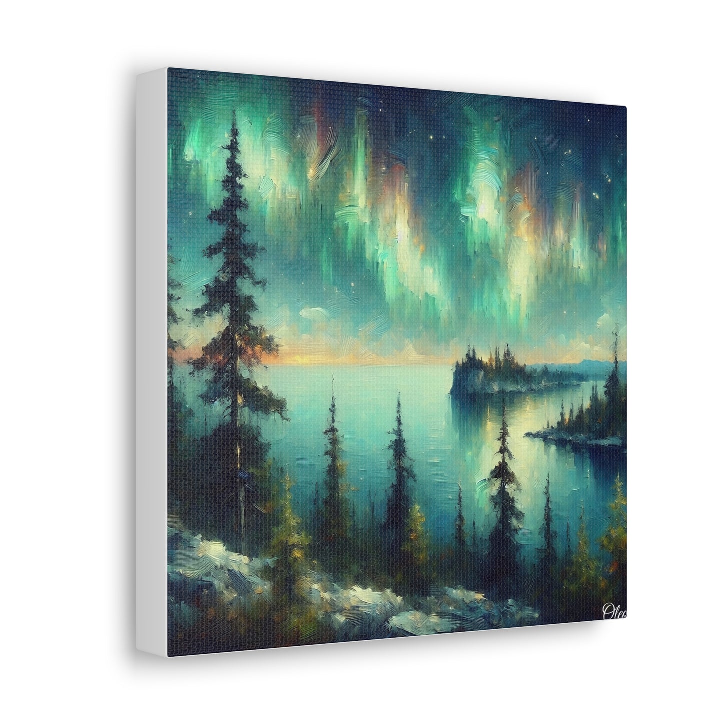 Northern Lights Majesty - Canvas Print - Witness the Wonder of Aurora Borealis