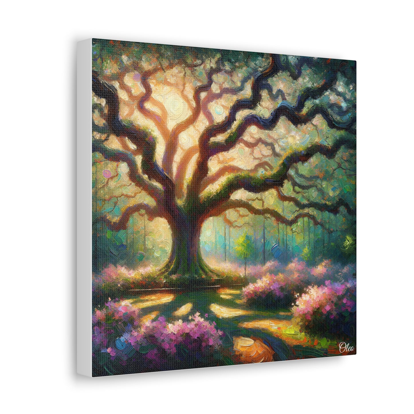Whispers of the Oak Oil Painting Canvas Print