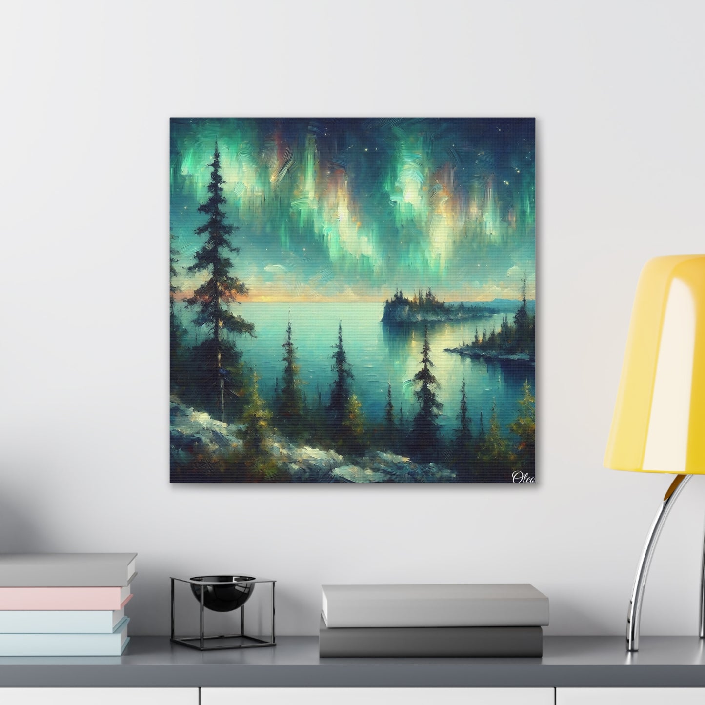 Northern Lights Majesty - Canvas Print - Witness the Wonder of Aurora Borealis