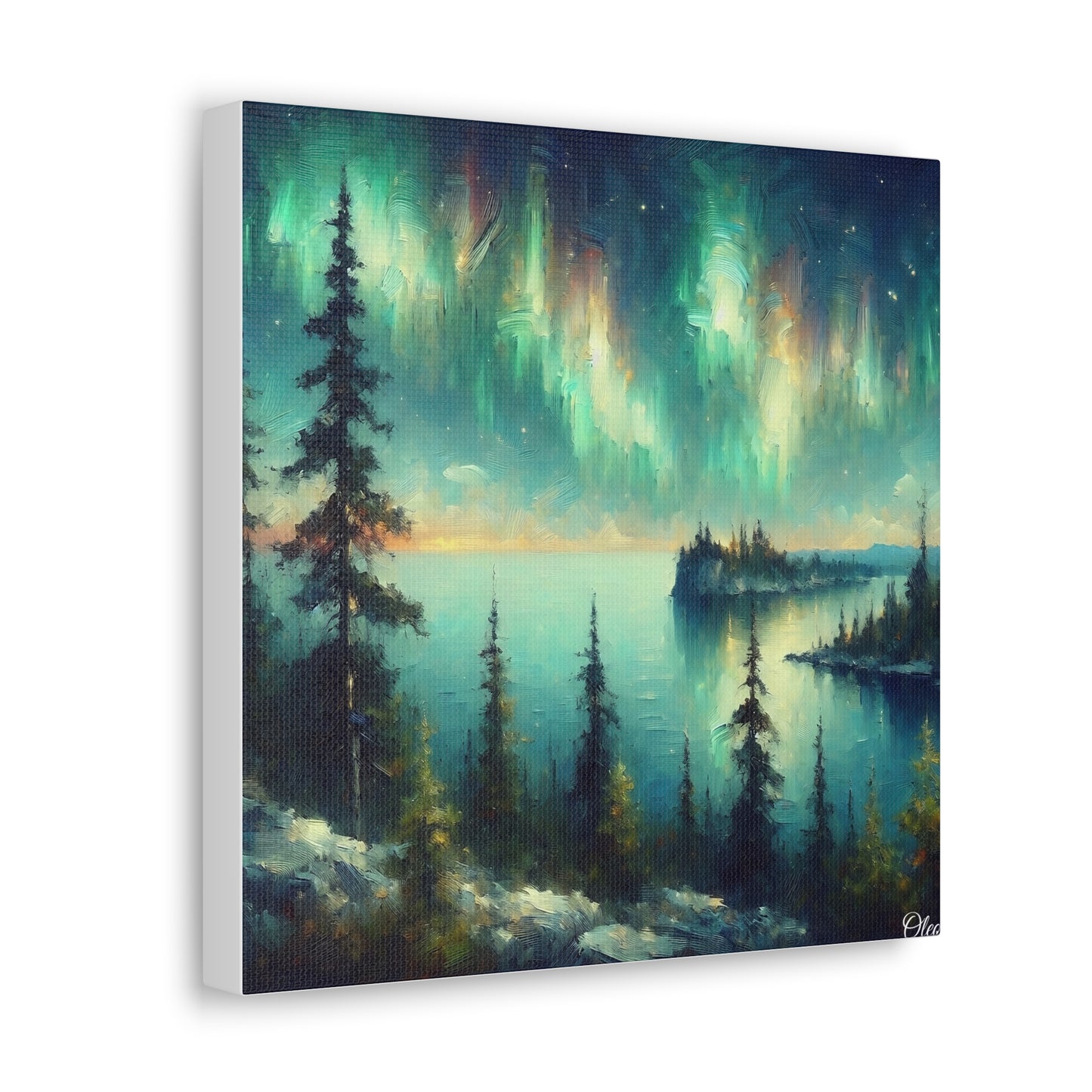 Northern Lights Majesty - Canvas Print - Witness the Wonder of Aurora Borealis