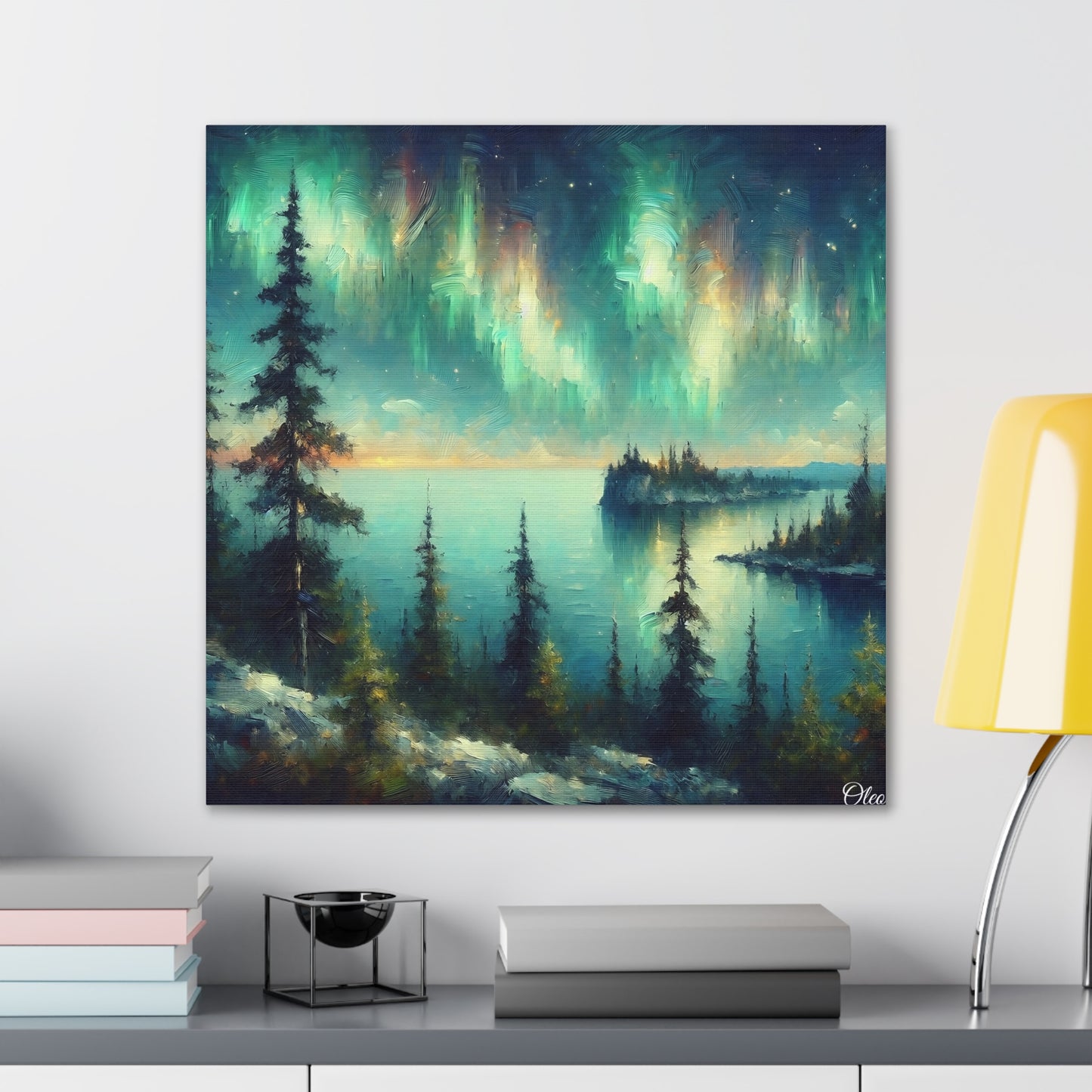 Northern Lights Majesty - Canvas Print - Witness the Wonder of Aurora Borealis