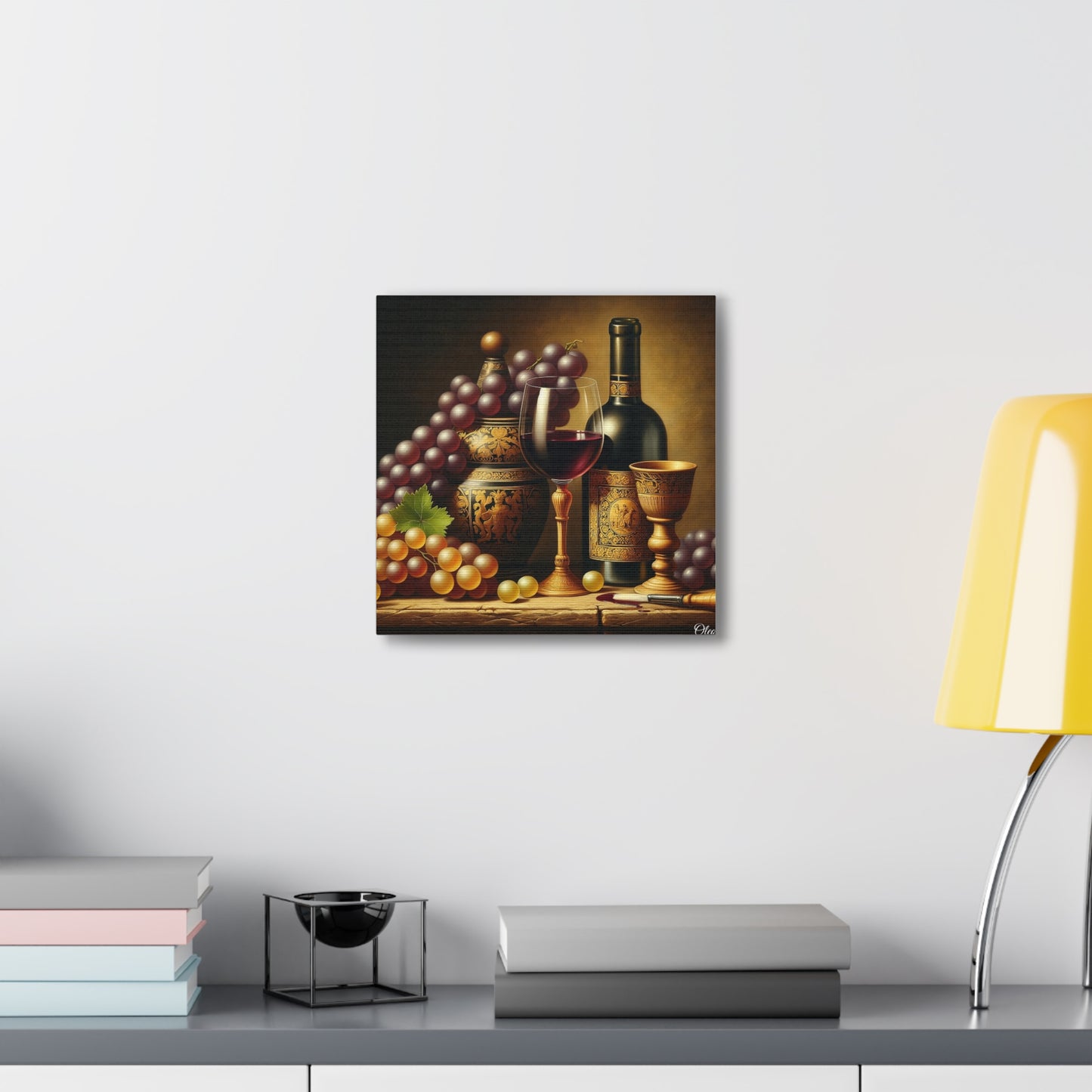🎨 "Vintage Elegance" Canvas Print: A Classical Still Life Masterpiece 🍇