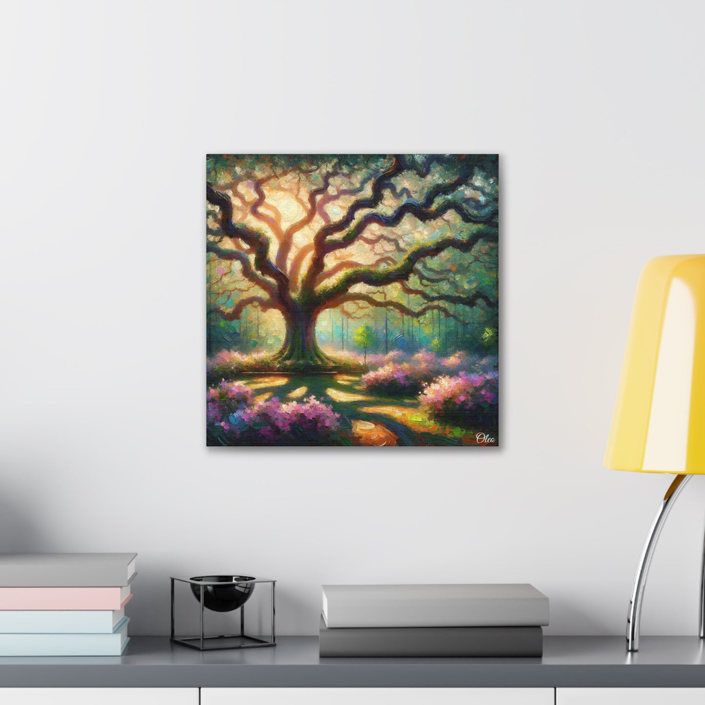 Whispers of the Oak Oil Painting Canvas Print