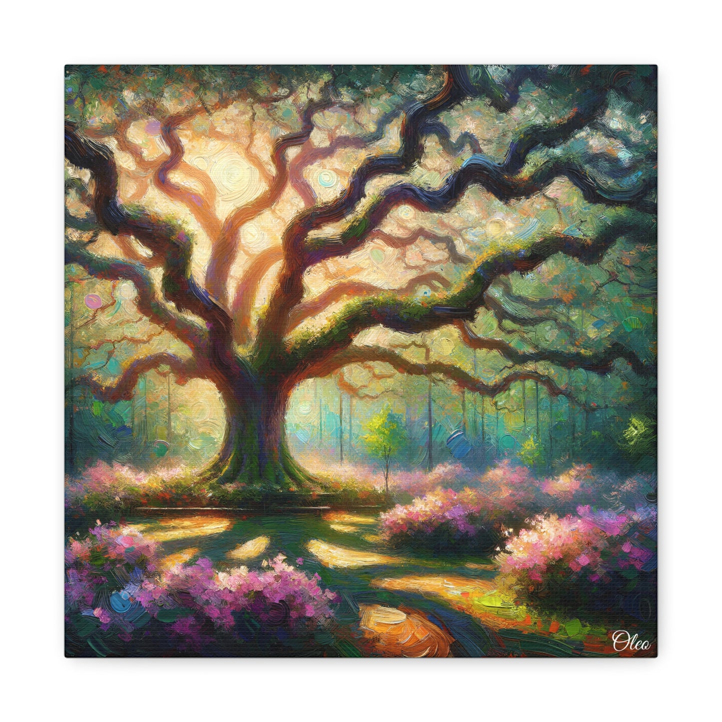 Whispers of the Oak Oil Painting Canvas Print