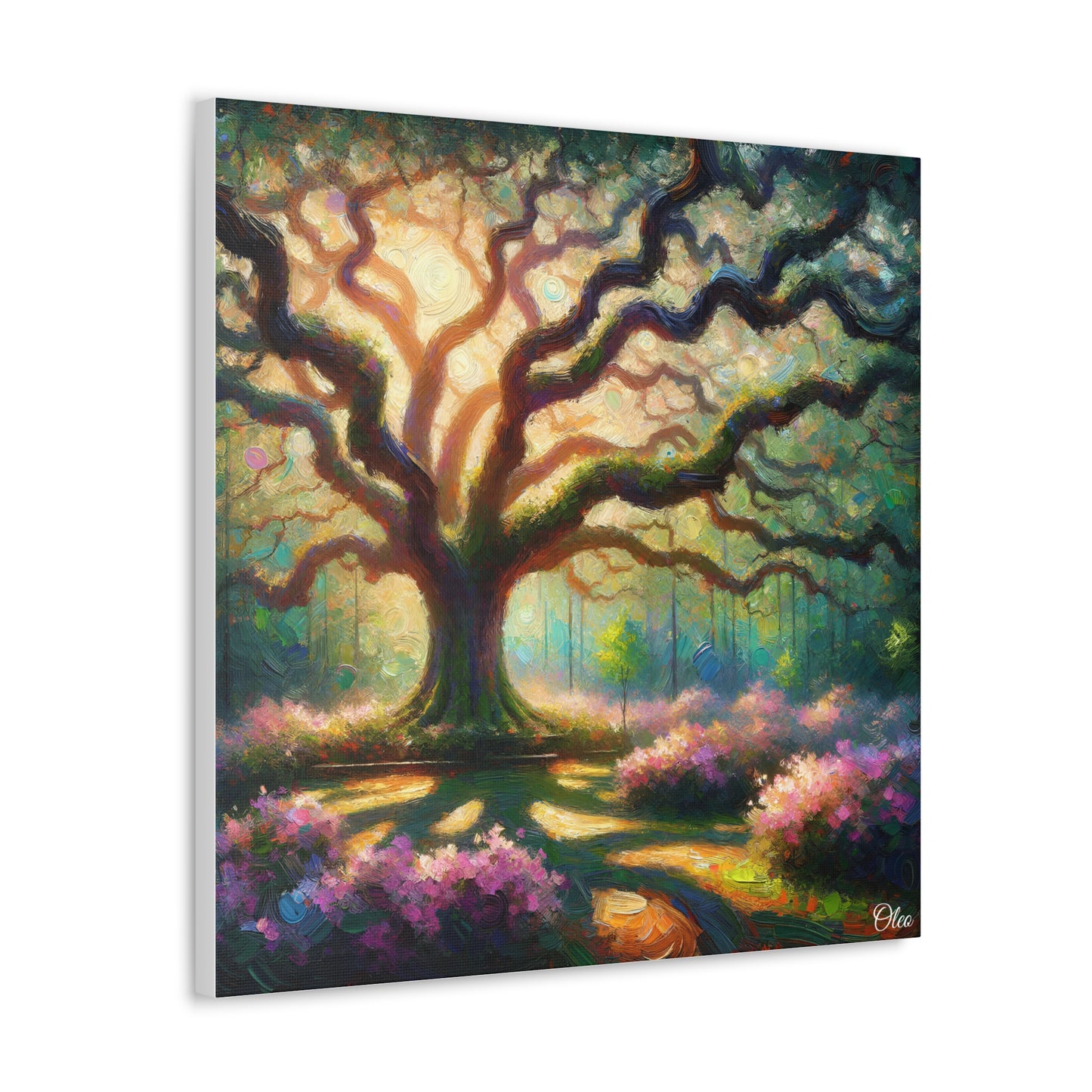 Whispers of the Oak Oil Painting Canvas Print