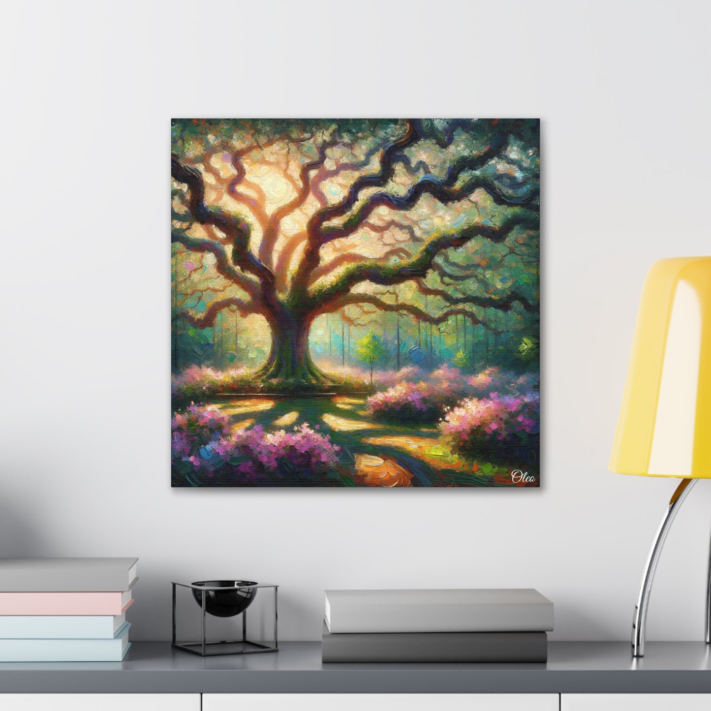 Whispers of the Oak Oil Painting Canvas Print