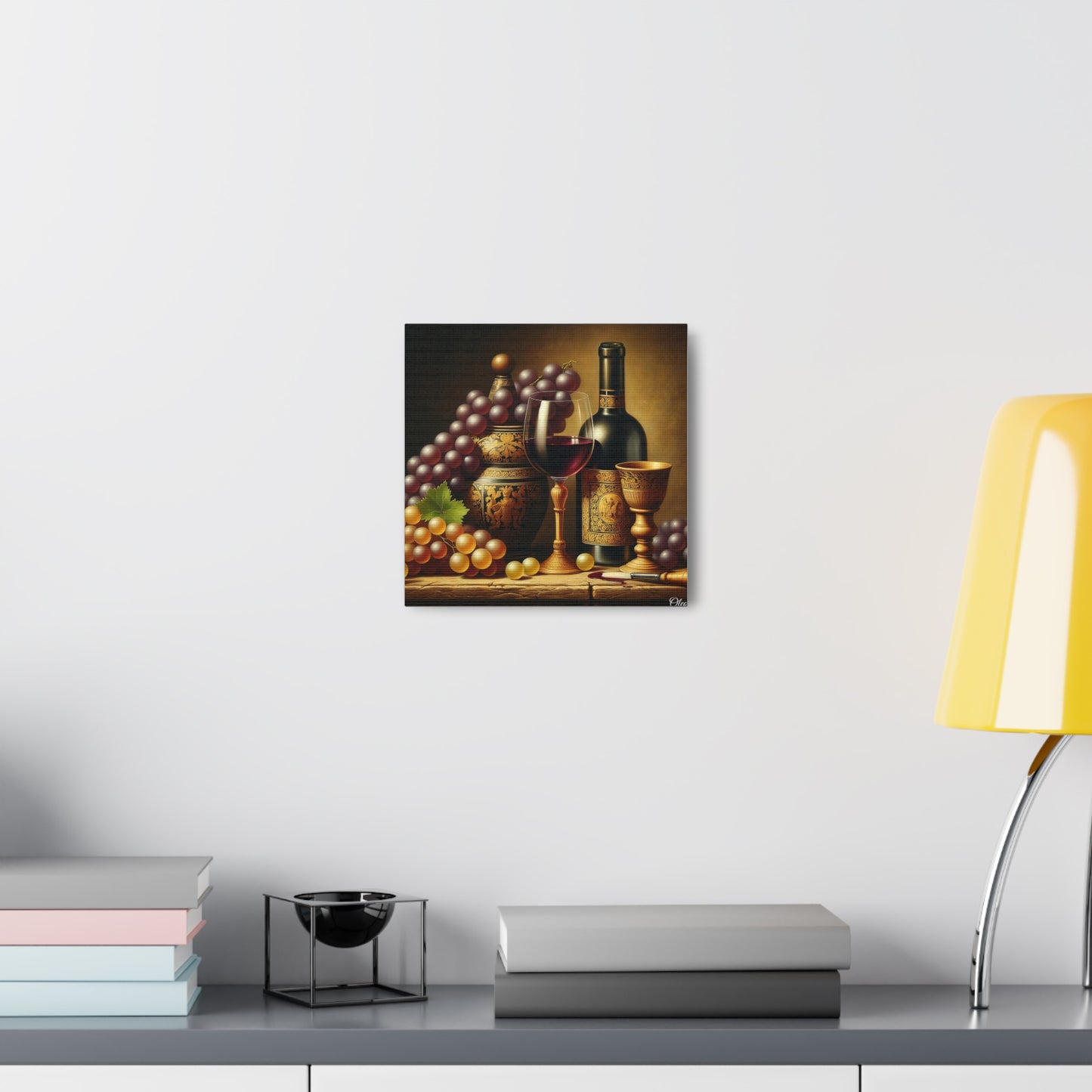 🎨 "Vintage Elegance" Canvas Print: A Classical Still Life Masterpiece 🍇
