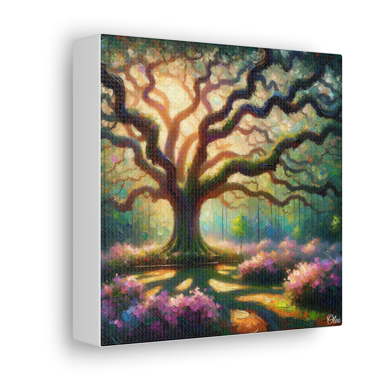 Whispers of the Oak Oil Painting Canvas Print