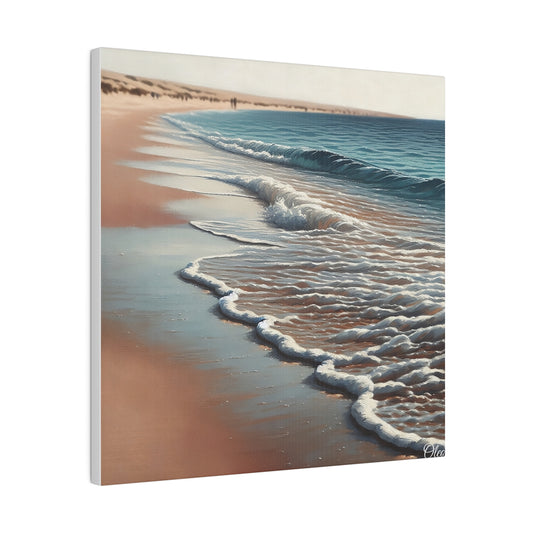 🌊 "Mountain Serenity" Beach Canvas Print 🏖️ - Tranquility Awaits