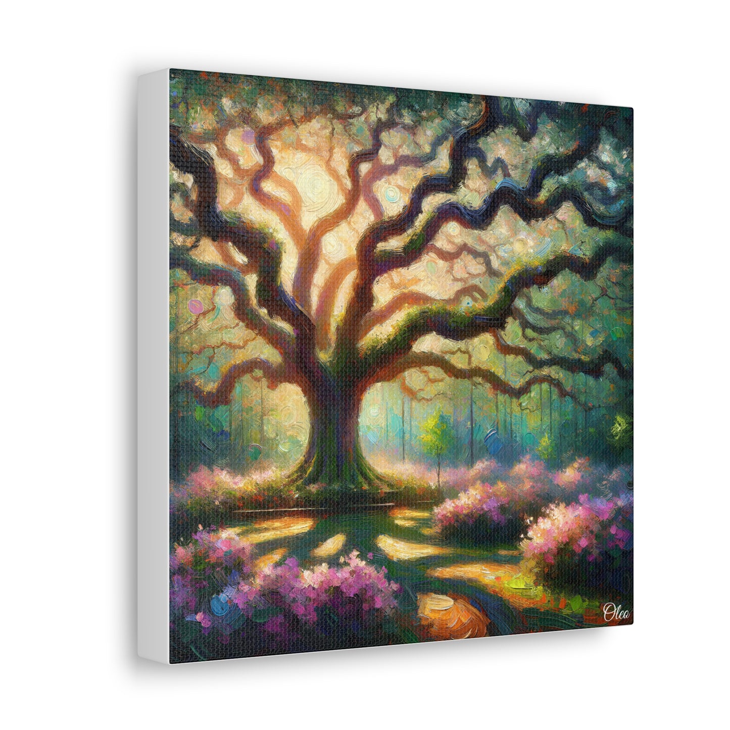Whispers of the Oak Oil Painting Canvas Print