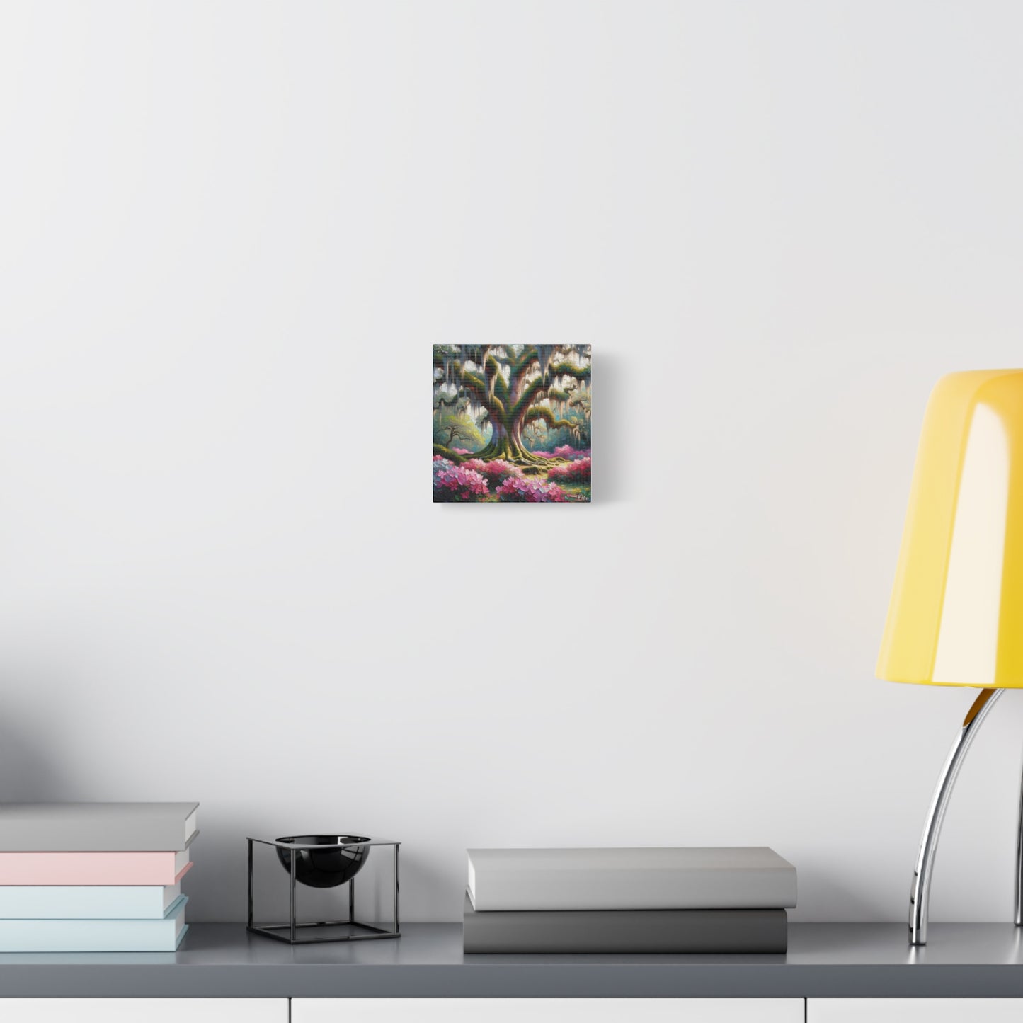 Majestic Oaks and Azaleas Oil Painting Canvas Print