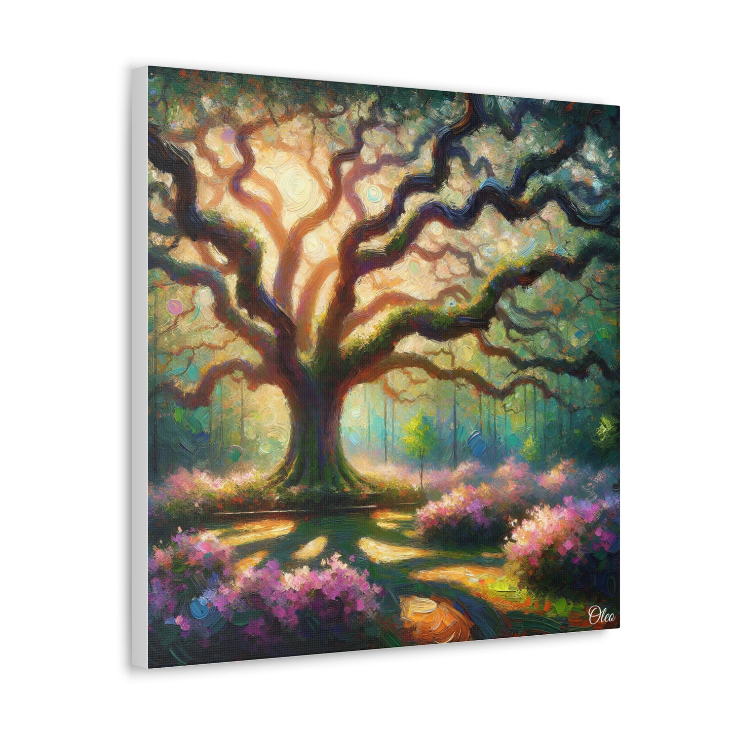 Whispers of the Oak Oil Painting Canvas Print