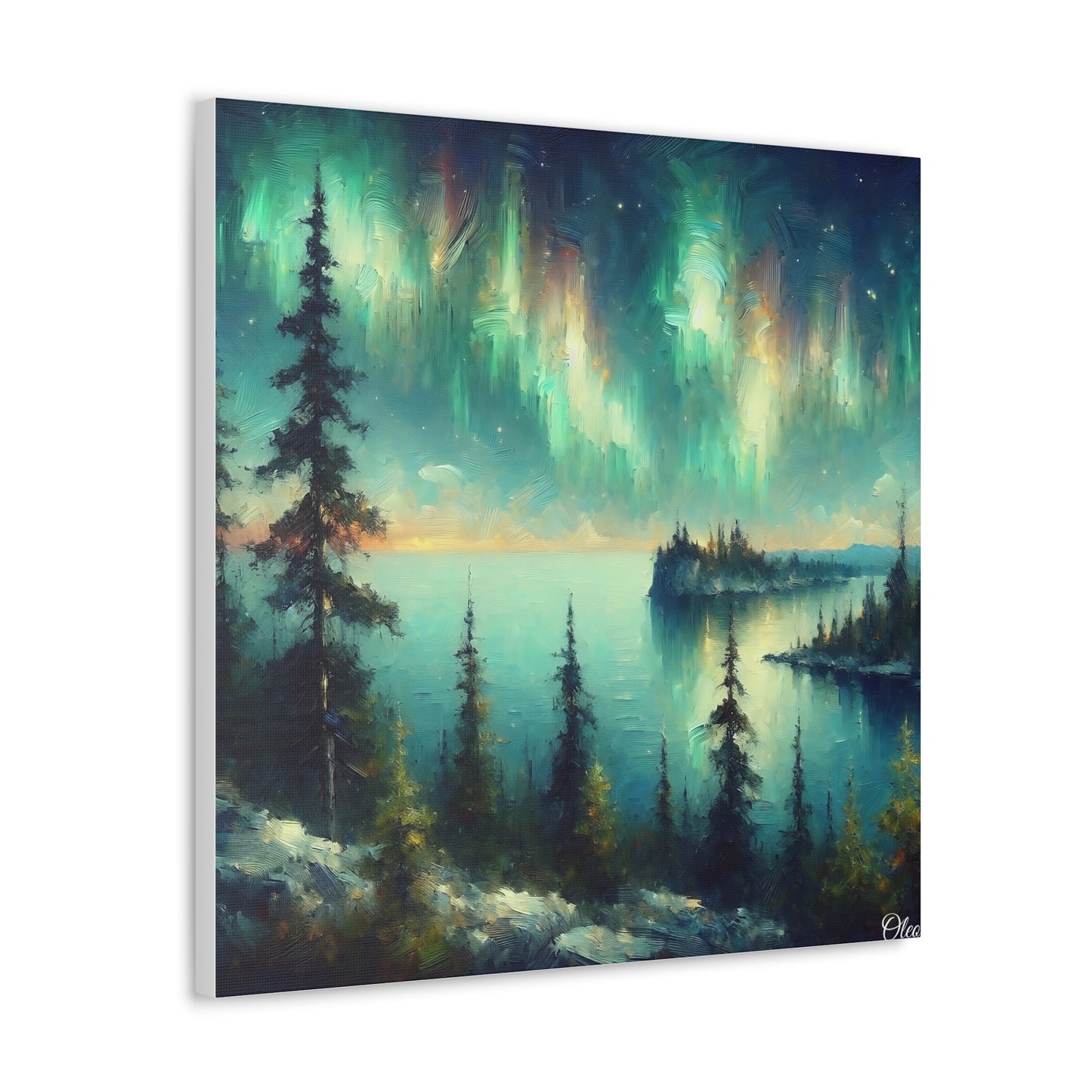 Northern Lights Majesty - Canvas Print - Witness the Wonder of Aurora Borealis