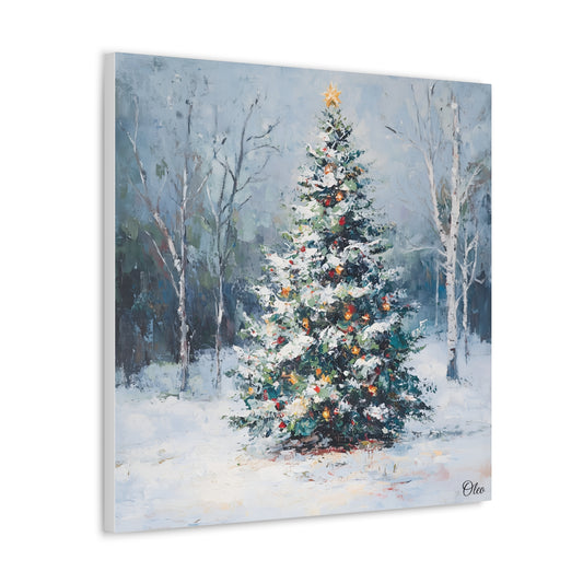 Winter Glow: A Festive Christmas Canvas Print