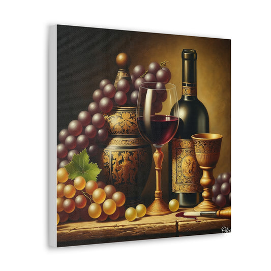 🎨 "Vintage Elegance" Canvas Print: A Classical Still Life Masterpiece 🍇