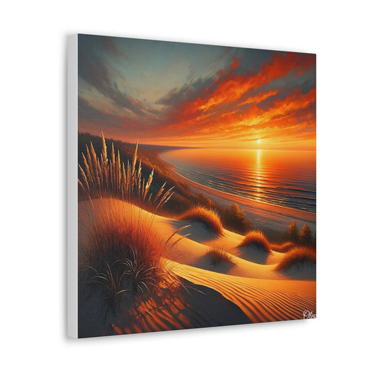 "Luminous Shores: Sunset at the Great Lakes" - Nature's Splendor